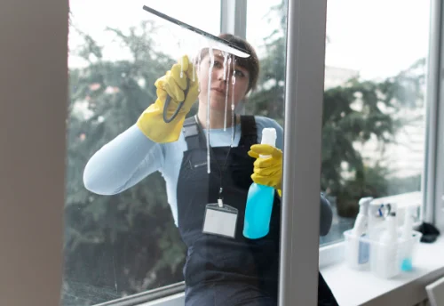 Nettoyage de vitres intérieures et extérieures à la Marre